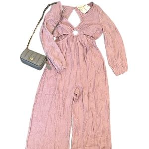 Wide leg jumpsuit romper